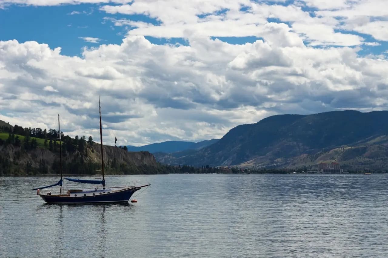 Kelowna, British Columbia skyline — dumpster rental and bin sales