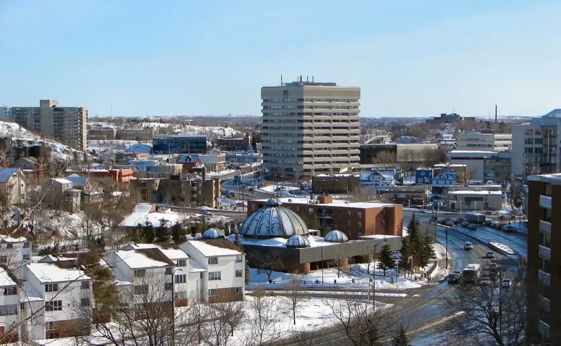 Sudbury, Ontario skyline — dumpster rental and bin sales